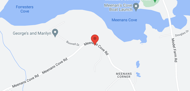 map of 166 Meenans Cove Road